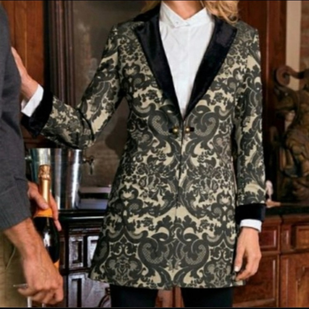 Soft Surroundings Savoy Velvet  Blazer